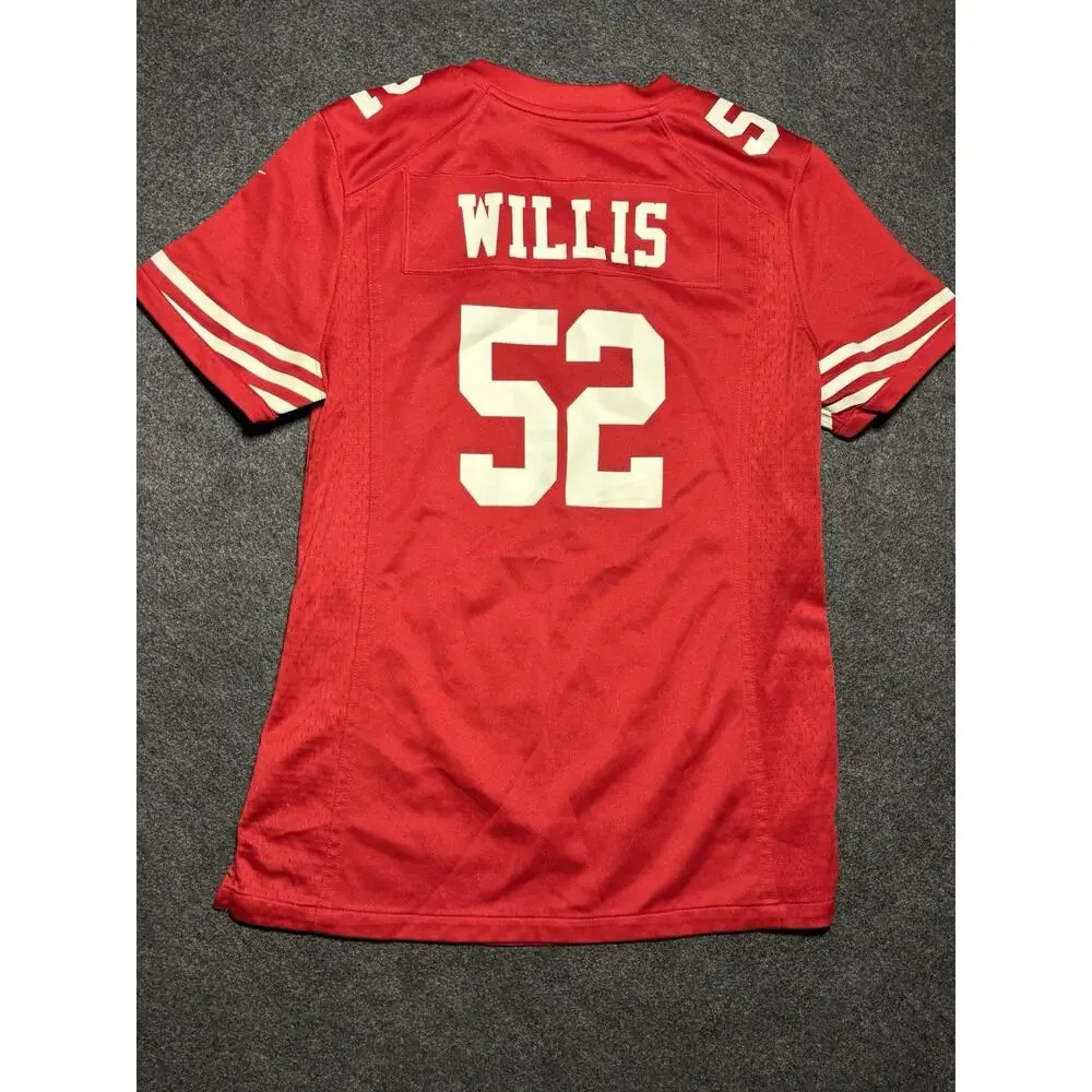 Nike NFL San Francisco 49ers Patrick Willis #52 Red Jersey Size M